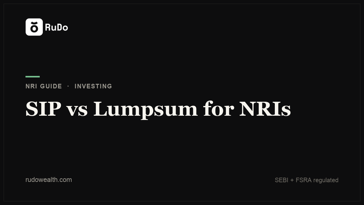 SIP vs Lumpsum for NRIs: Which Wins When You Earn in AED