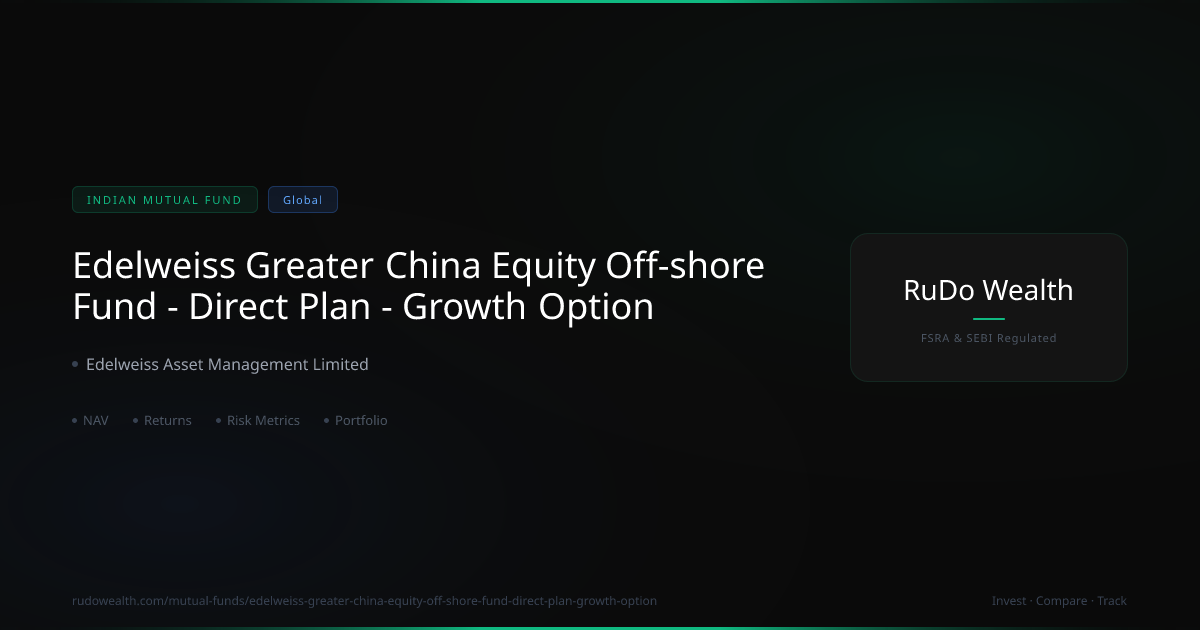 Edelweiss Greater China Equity Off shore Fund Direct Plan Growth Option ...