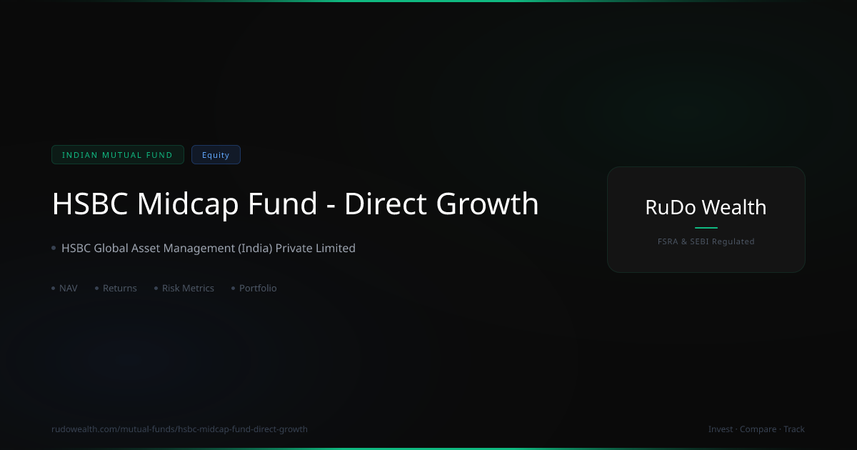 HSBC Midcap Fund Direct Growth: NAV, Returns vs NIFTY Midcap 150