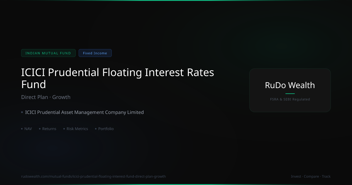 ICICI Prudential Floating Interest Rates Fund Direct Plan Growth: NAV ...