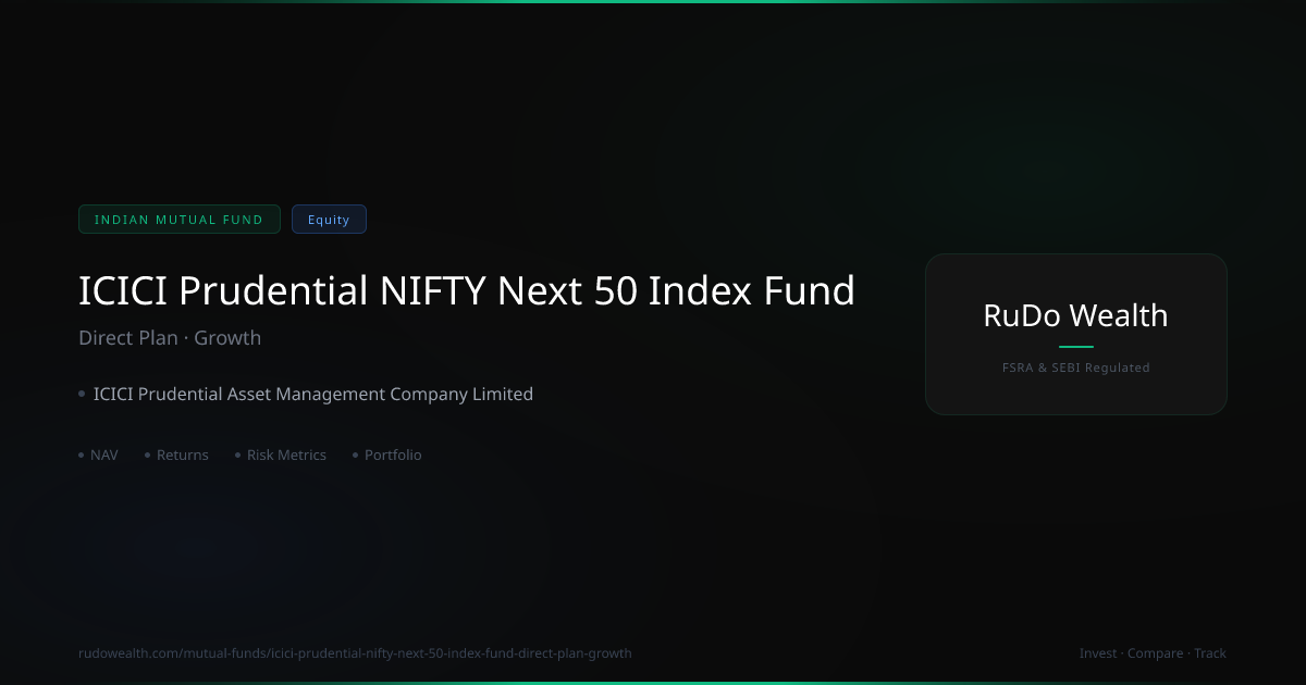ICICI Prudential NIFTY Next 50 Index Fund Direct Plan Growth: NAV ...