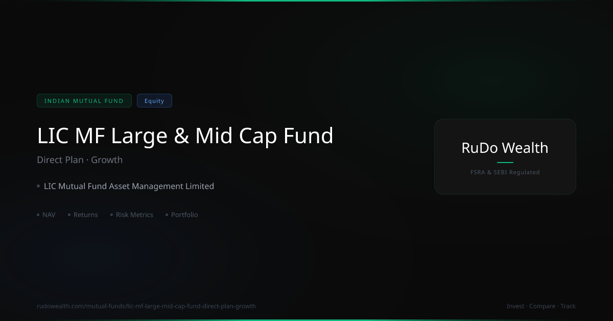 LIC MF Large & Mid Cap Fund Direct Plan Growth: NAV, Returns vs NIFTY ...