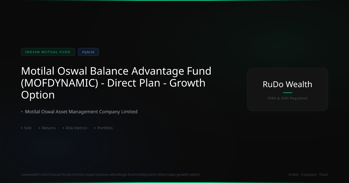 Motilal Oswal Balance Advantage Fund (MOFDYNAMIC) Direct Plan Growth ...