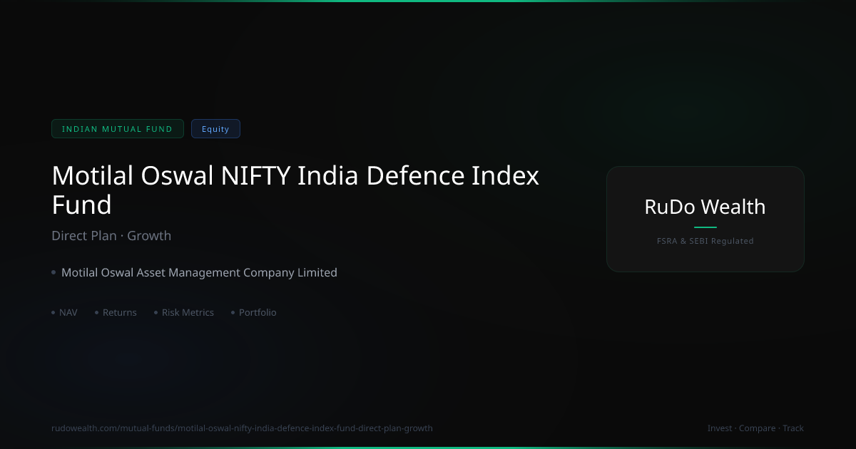Motilal Oswal NIFTY India Defence Index Fund Direct Plan Growth: NAV ...