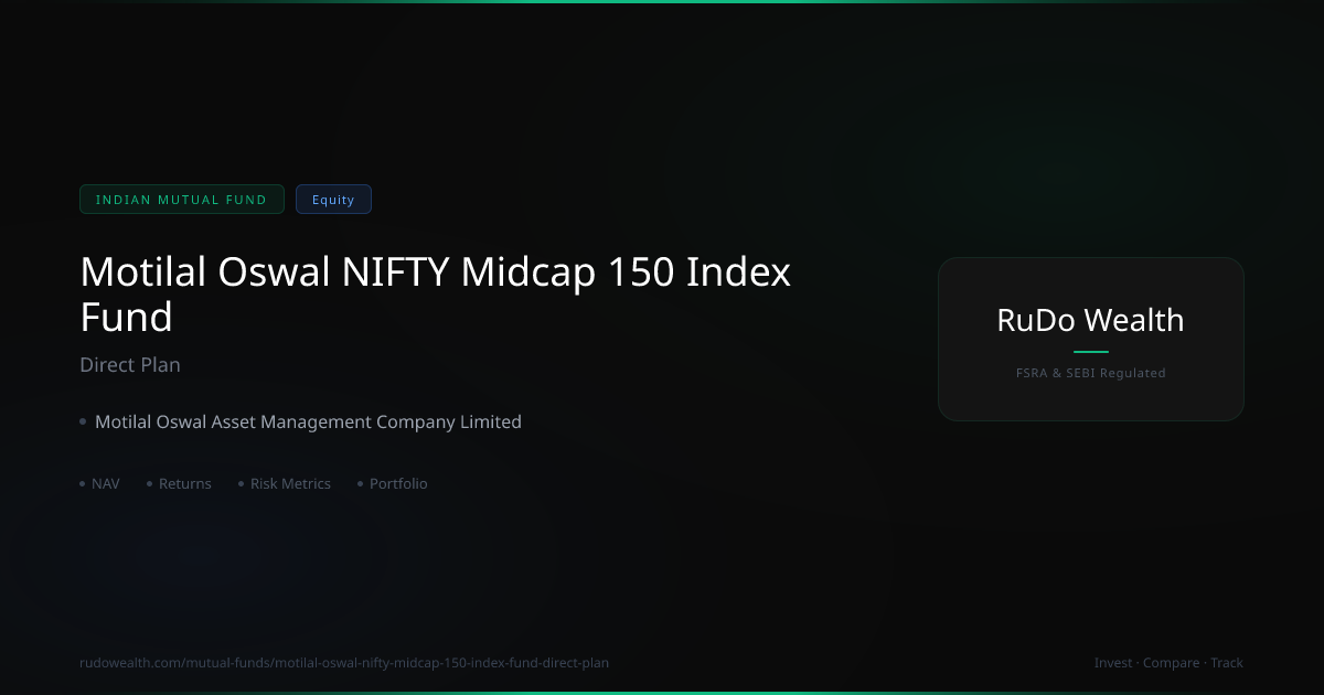 Motilal Oswal NIFTY Midcap 150 Index Fund Direct Plan: NAV, Returns vs ...