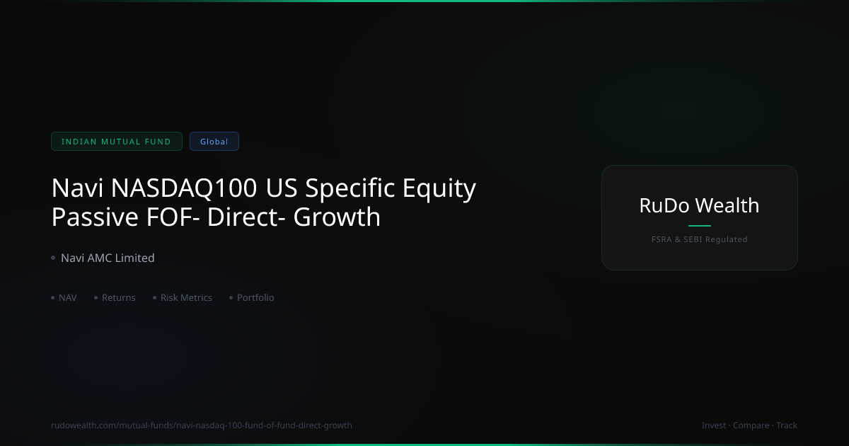 Navi NASDAQ100 US Specific Equity Passive FOF Direct Growth: NAV ...