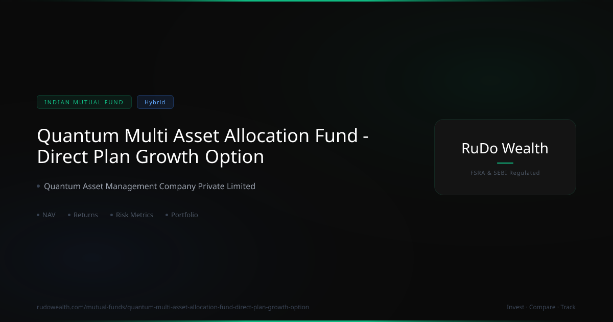 Quantum Multi Asset Allocation Fund Direct Plan Growth Option: NAV ...